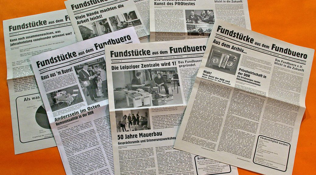 The six issues of "Fundstucke aus dem Fundbuero", Das Fundbuero's newspaper.